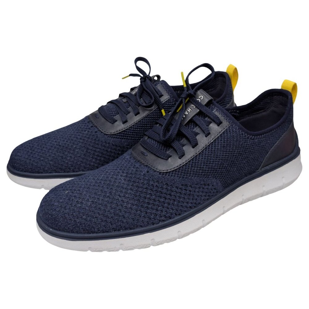 Cole Haan Generation ZeroGrand Shoe Mens Marine Blue Knit C30531 Sneaker Sz 11.5 - Picture 6 of 11